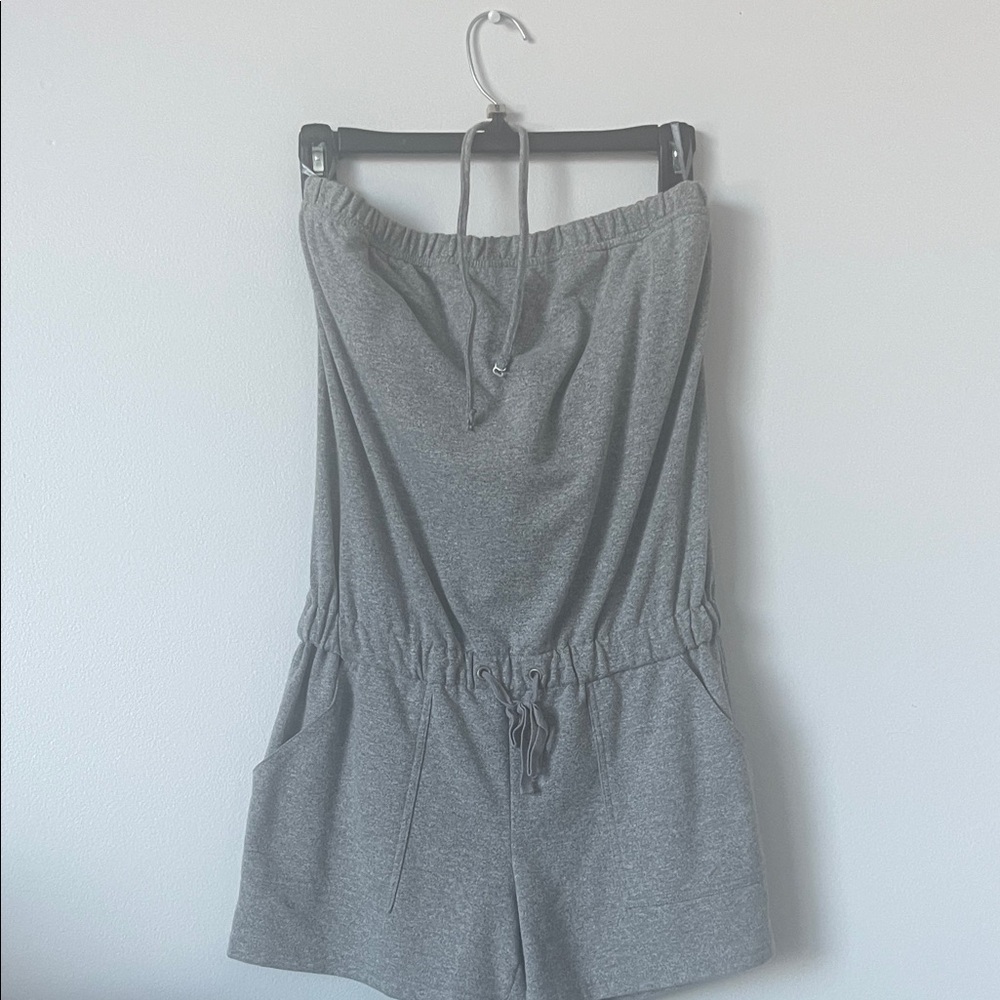 New York & Company Gray Jumpsuit